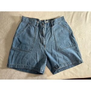 90s Women's Vintage Mississippi River Blues Jean Shorts 12 Waist Cotton